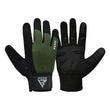 RDX W1F Full Finger Gym Workout Gloves#color_army-green