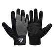 RDX W1F Full Finger Gym Workout Gloves#color_grey