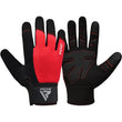 RDX W1F Full Finger Gym Workout Gloves#color_red