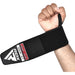 RDX W3 IPL USPA Approved Powerlifting Wrist Support Wraps with Thumb Loops OEKO-TEXÂ®Â Standard 100 certified#color_black