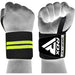 RDX W3 IPL USPA Approved Powerlifting Wrist Support Wraps with Thumb Loops OEKO-TEXÂ®Â Standard 100 certified#color_blackgreen