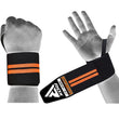 RDX W3 IPL USPA Approved Powerlifting Wrist Support Wraps with Thumb Loops OEKO-TEXÂ®Â Standard 100 certified#color_blackorange