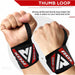 RDX W3 IPL USPA Approved Powerlifting Wrist Support Wraps with Thumb Loops OEKO-TEXÂ®Â Standard 100 certified#color_whiteblack