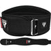 RDX X3 6 INCH Weightlifting Neoprene Gym Belt#color_black