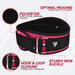 RDX X3 6 INCH Weightlifting Neoprene Gym Belt for Women#color_pink