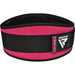 RDX X3 6 INCH Weightlifting Neoprene Gym Belt for Women#color_pink