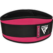RDX X3 6 INCH Weightlifting Neoprene Gym Belt for Women#color_pink