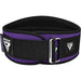 RDX X3 6 INCH Weightlifting Neoprene Gym Belt for Women#color_purple