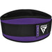 RDX X3 6 INCH Weightlifting Neoprene Gym Belt for Women#color_purple
