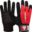 RDX W1 Full Finger Gym Gloves#color_red