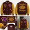 Custom Maroon & Gold Varsity Letterman Jacket | Personalized Wool & Leather Bomber | High School Football Championship Edition - MNEX PRO FIGHTING LIMITED