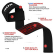 RDX S4 Weightlifting Wrist Straps#color_black