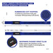 RDX S4 Weightlifting Wrist Straps#color_blue