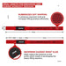 RDX S4 Weightlifting Wrist Straps#color_red