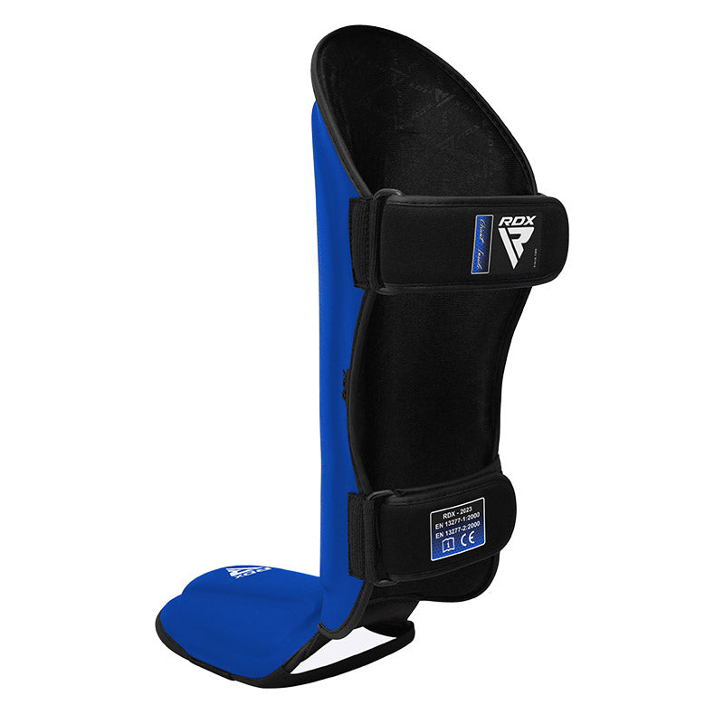 RDX T1 Black Shin Instep Guards#color_blue