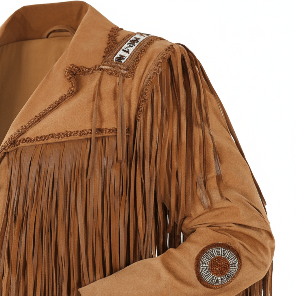 Tan Western Jacket - Detail