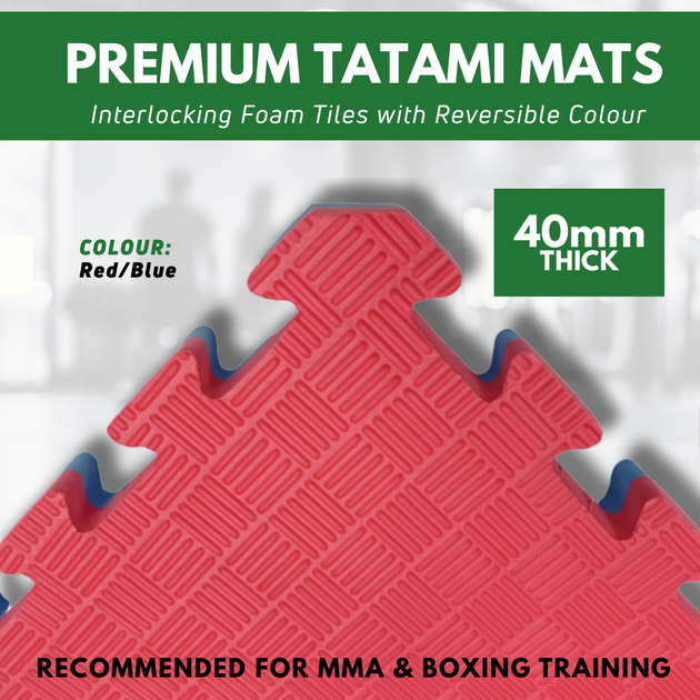 40mm Premium Reversible EVA Tatami Foam Mats - MNEX PRO FIGHTING LIMITED