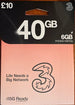 Three UK Prepaid SIM Card – £10 Loaded | 40GB 5G Data + Unlimited Calls & Texts - MNEX PRO FIGHTING LIMITED