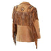 Traditional Western Leather Jacket with Fringe - Native American Style - MNEX PRO FIGHTING LIMITED