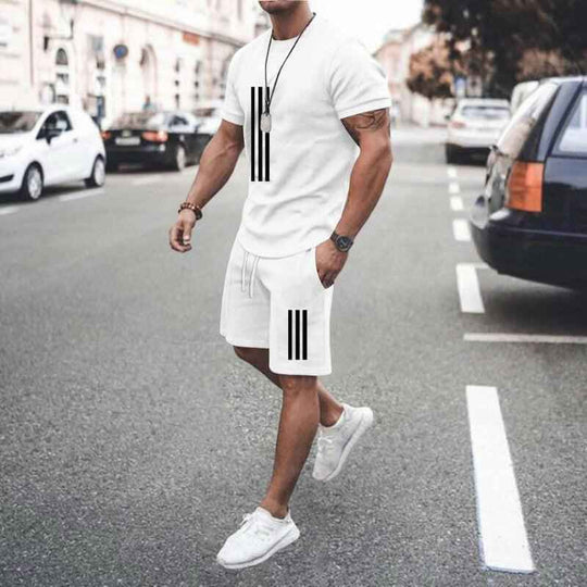 Men's T-Shirt and Shorts Set – Casual Summer Two Piece Outfit