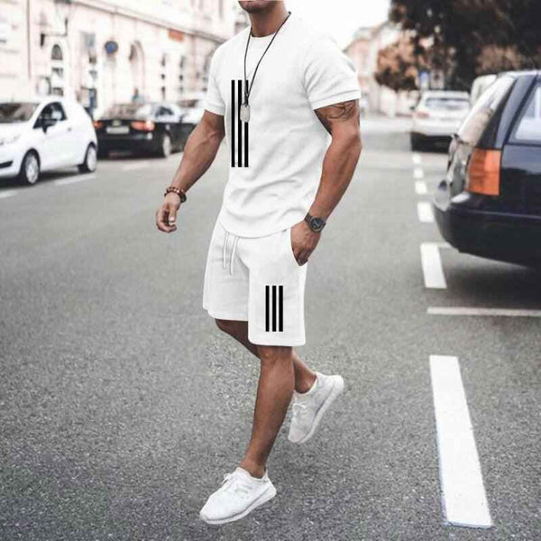 Men's T-Shirt and Shorts Set – Casual Summer Two Piece Outfit