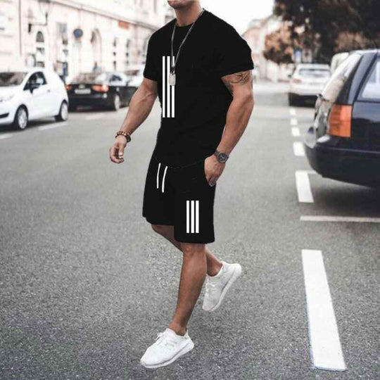 Men's T-Shirt and Shorts Set – Casual Summer Two Piece Outfit