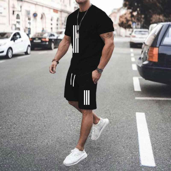 Men's T-Shirt and Shorts Set – Casual Summer Two Piece Outfit
