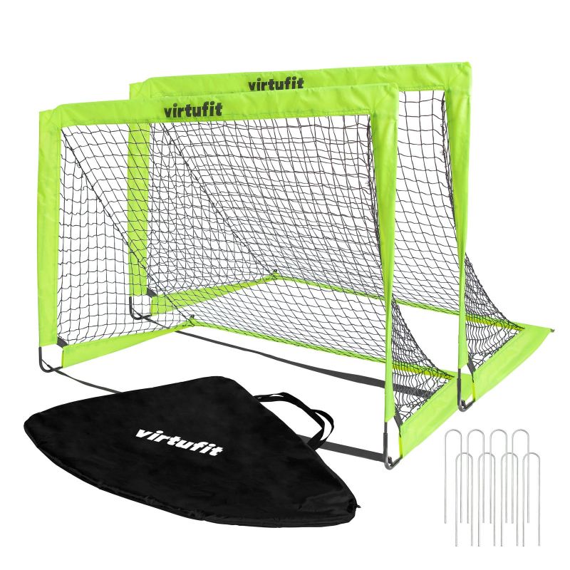 VIRTUFIT Foldable Soccer Goal Set - Soccer Goals - 120 x 90 cm - MNEX PRO FIGHTING LIMITED