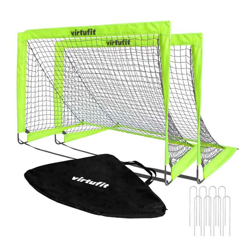 VIRTUFIT Foldable Soccer Goal Set - Soccer Goals - 120 x 90 cm - MNEX PRO FIGHTING LIMITED