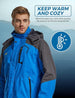Wantdo Men's Ski Jacket Winter Coat — Waterproof 10000mm, Windproof, Insulated Snowboarding and Outdoor Coat - MNEX PRO FIGHTING LIMITED