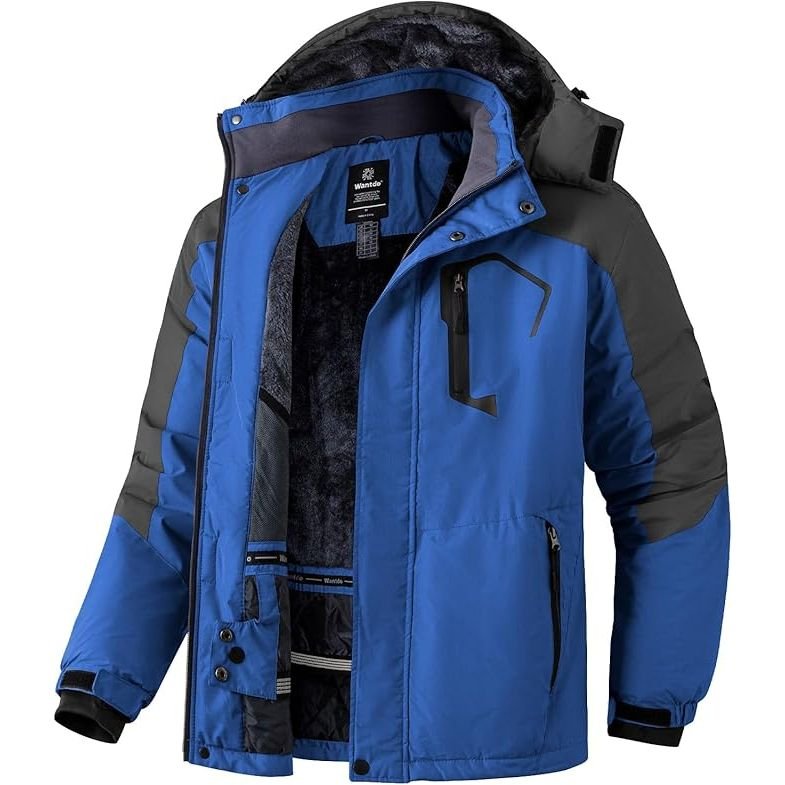 Wantdo Men's Ski Jacket Winter Coat — Waterproof 10000mm, Windproof, Insulated Snowboarding and Outdoor Coat - MNEX PRO FIGHTING LIMITED