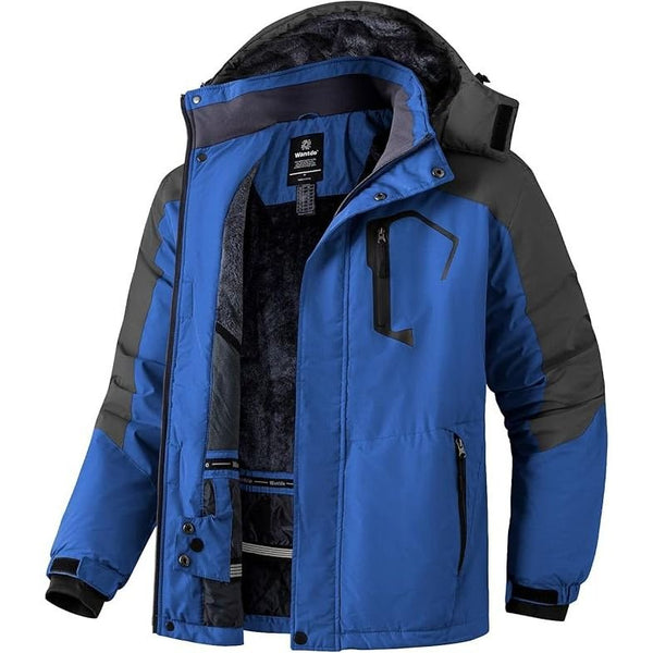 Wantdo Men's Ski Jacket Winter Coat — Waterproof 10000mm, Windproof, Insulated Snowboarding and Outdoor Coat - MNEX PRO FIGHTING LIMITED