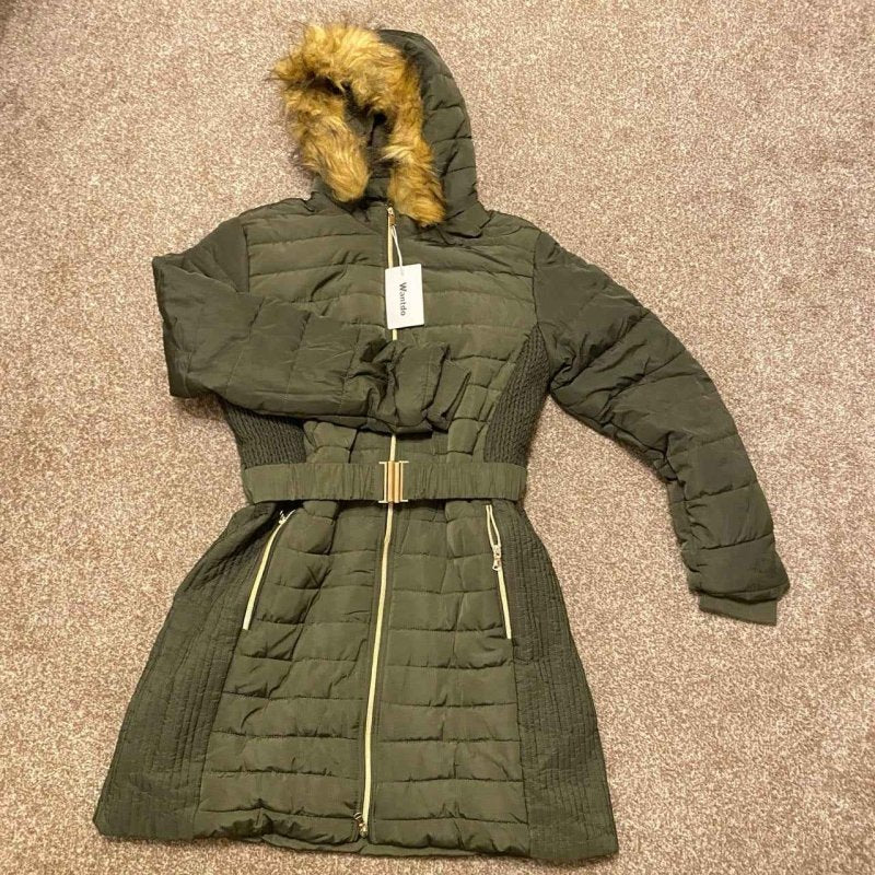 Wantdo Women's Long Winter Puffer Coat Waterproof Jackets Army Green - MNEX PRO FIGHTING LIMITED