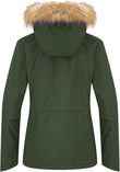 Wantdo Womens Ski Jacket Waterproof Snowboarding Winter Coat - Army Green XL - MNEX PRO FIGHTING LIMITED
