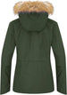 Wantdo Womens Ski Jacket Waterproof Snowboarding Winter Coat - Army Green XL - MNEX PRO FIGHTING LIMITED