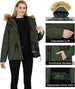 Wantdo Womens Ski Jacket Waterproof Snowboarding Winter Coat - Army Green XL - MNEX PRO FIGHTING LIMITED