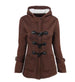 Warm Winter Fur Collar Jacket for Women — Long Down Coat Parka with Hood, Horn Buttons, Plus Sizes S–6XL - MNEX PRO FIGHTING LIMITED