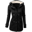 Warm Winter Fur Collar Jacket for Women — Long Down Coat Parka with Hood, Horn Buttons, Plus Sizes S–6XL - MNEX PRO FIGHTING LIMITED