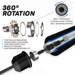 RDX W1 Weighted Jump Rope With Foam Handels#color_blue