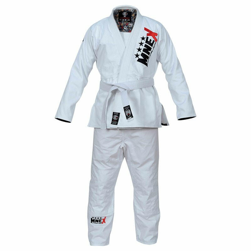 White Brazilian Jiu Jitsu Suits for Mens BJJ Gi Kids/Adult BJJ Suit Kimono Uniform 100% Cotton 450Gsm Preshrunk Lightweight Fabric Ju - Jitsu Suit - MNEX PRO FIGHTING LIMITED