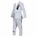 White Brazilian Jiu Jitsu Suits for Mens BJJ Gi Kids/Adult BJJ Suit Kimono Uniform 100% Cotton 450Gsm Preshrunk Lightweight Fabric Ju-Jitsu Suit.