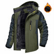 Winter Hooded Jacket Fashion Casual Warm Fleece Coat Windproof Rainproof Parka Windbreaker Men's Top - MNEX PRO FIGHTING LIMITED