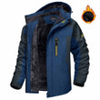 Winter Hooded Jacket Fashion Casual Warm Fleece Coat Windproof Rainproof Parka Windbreaker Men's Top - MNEX PRO FIGHTING LIMITED