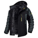 Winter Hooded Jacket Fashion Casual Warm Fleece Coat Windproof Rainproof Parka Windbreaker Men's Top - MNEX PRO FIGHTING LIMITED