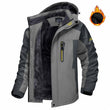 Winter Hooded Jacket Fashion Casual Warm Fleece Coat Windproof Rainproof Parka Windbreaker Men's Top - MNEX PRO FIGHTING LIMITED
