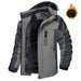 Winter Hooded Jacket Fashion Casual Warm Fleece Coat Windproof Rainproof Parka Windbreaker Men's Top - MNEX PRO FIGHTING LIMITED