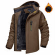 Winter Hooded Jacket Fashion Casual Warm Fleece Coat Windproof Rainproof Parka Windbreaker Men's Top - MNEX PRO FIGHTING LIMITED