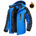 Winter Hooded Jacket Fashion Casual Warm Fleece Coat Windproof Rainproof Parka Windbreaker Men's Top - MNEX PRO FIGHTING LIMITED