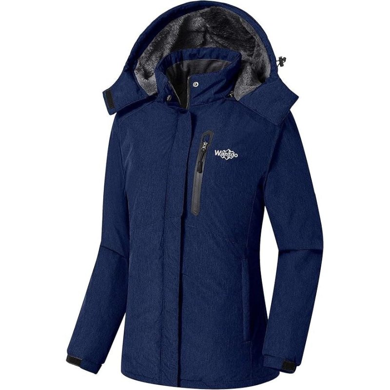Womens Hooded Waterproof Winter Ski Snowboarding Jacket Size L - Wantdo - MNEX PRO FIGHTING LIMITED