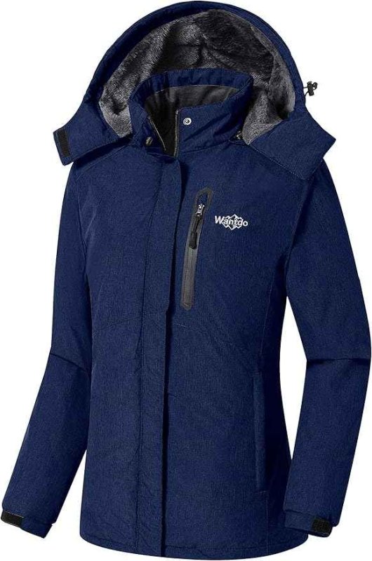 Womens Hooded Waterproof Winter Ski Snowboarding Jacket Size L - Wantdo - MNEX PRO FIGHTING LIMITED